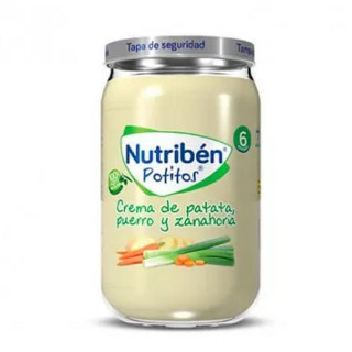 Nutribén Potitos Crema de Patata, Puerro y Zanahoria 235 gr.