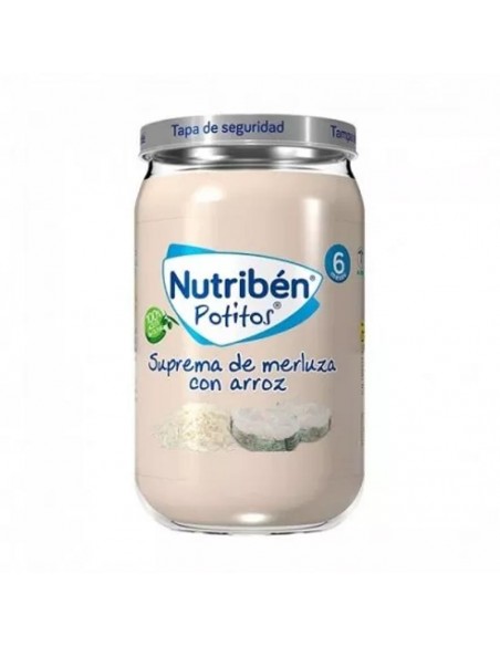 NUTRIBEN POTITO COMIDA 235G SUPREMA DE MERLUZA CON ARROZ