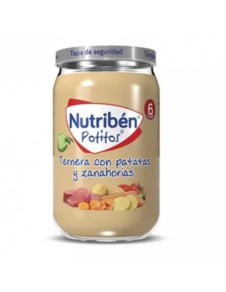 NUTRIBEN POTITO COMIDA 235G TOMATE, PATATAS Y TERNERA