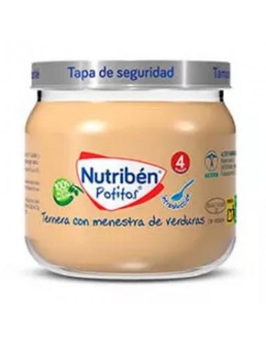 NUTRIBEN POTITO INTRODUCCION 120G A LA CARNE TERNERA CON MENESTRA DE VERDURAS