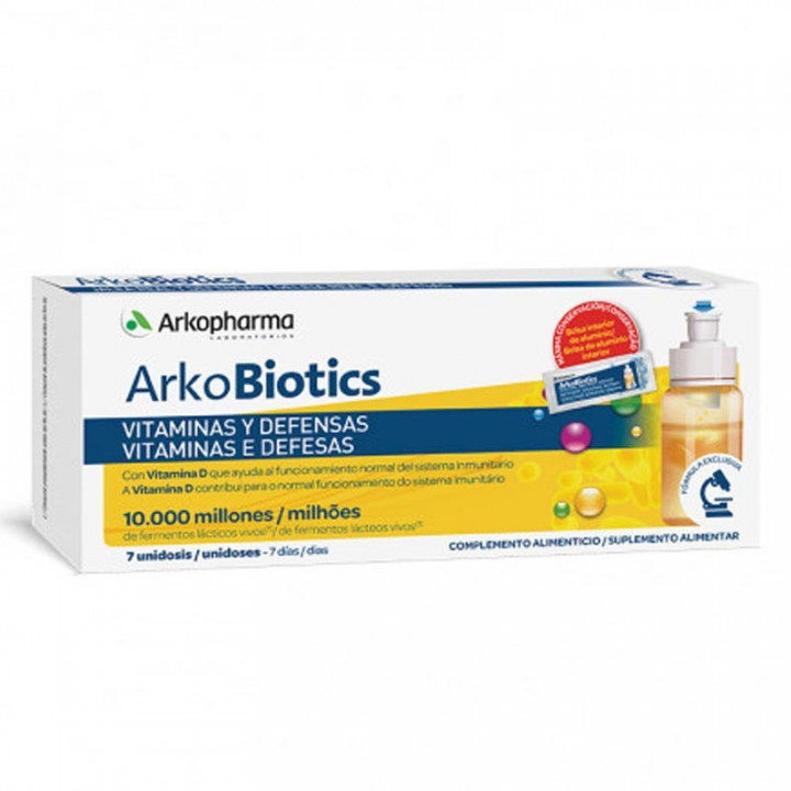 Arkobiotics Vitaminas y Defensas Adultos 7 Unidosis.