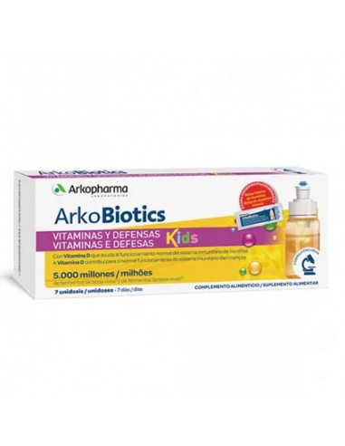Arkobiotics Vitaminas Y Defensas Niños 7 Unidosis