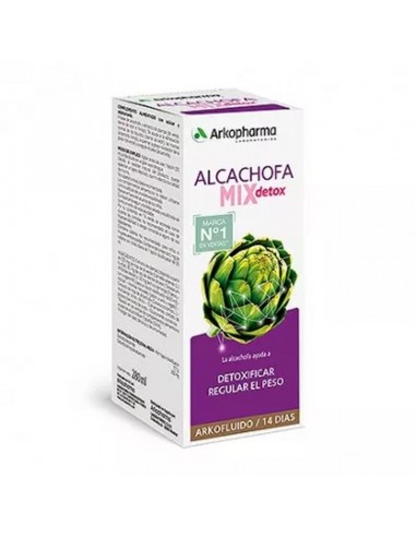Arkofluido Alcachofa Mix Detox 280ml Ayuda A Detoxificar Y Regular El Peso