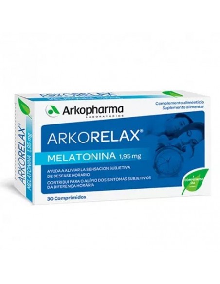 Arkoleax Melatonina 30 Capsulas Ayuda La Sensación De Desfase Horario