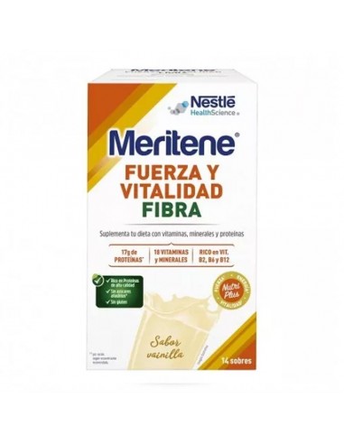 MERITENE FIBRA SABOR VAINILLA NESTLE HEALTH SCIENCE 14 SOBRES 35G DE NESTLÉ ESPAÑA S.A.