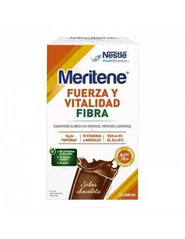 MERITENE FIBRA SABOR CHOCOLATE NESTLÉ HEALTH SCIENCE 14 SOBRES 35G DE NESTLÉ ESPAÑA S.A.