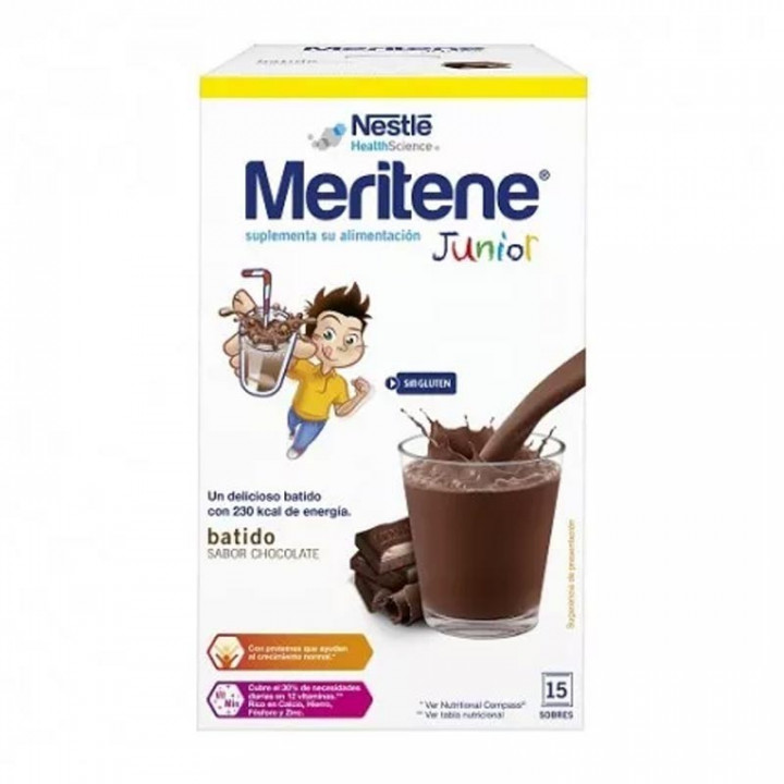 Meritene Junior Chocolate 15 Batidos 30gr.