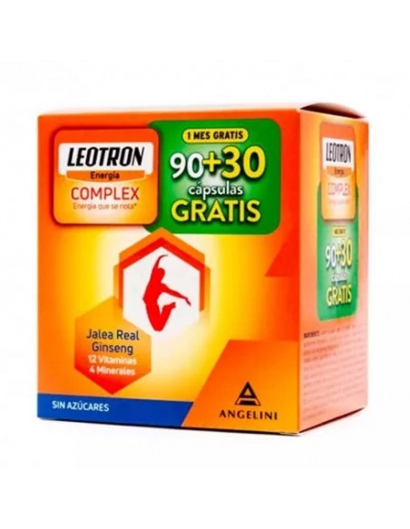 Leotron Complex Angelini Formato Super Ahorro 90 Capsulas Jalea Real Ginseng Minerales