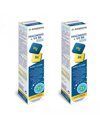Arkovital Magnesio Vitamina B6 2x21 Comprimidos Efervescentes