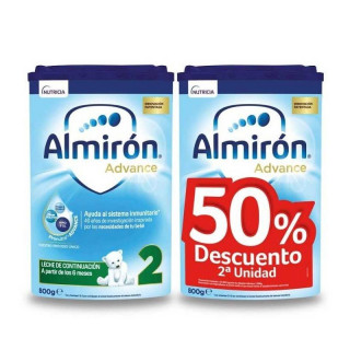 Almiron Advance + ProNutra 2 leche en Polvo 2 Envases 800 gr.