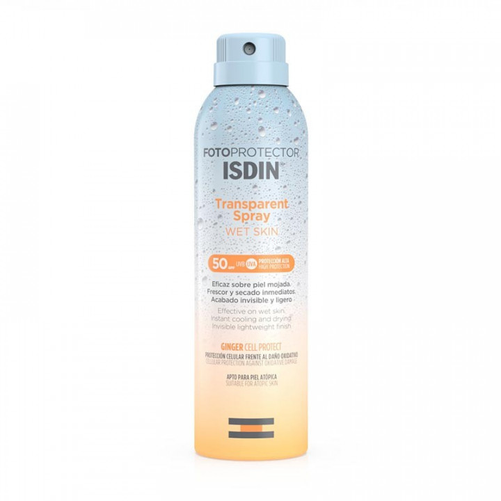 Isdin Fotoprotector FPS30 Spray Transparente Wet Skin Corporal 250ml.