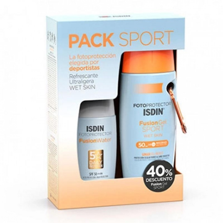 Isdin Fotoprotector SFPS 50+ Pack Deporte Isdin Fusion 100ml + Isdin Gel Crema 50ml.