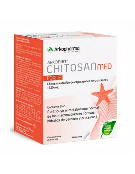 ARKODIET CHITOSAN FORTE ARKOCAPSULAS 90 CÁPSULAS COMPLEMENTO ALIMENTICIO DE ARKOPHARMA