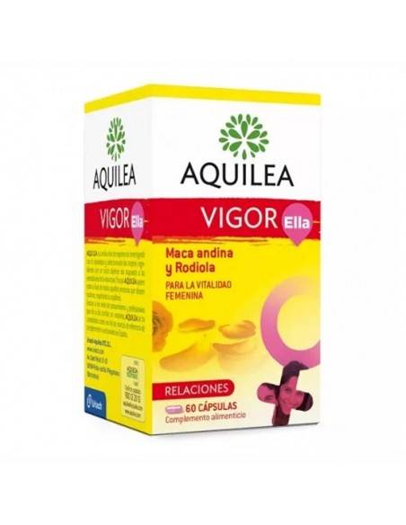 Aquilea Vigor Ella 60 Capsulas Maca Andina Y Rodiola Para La Vitalidad Femenina