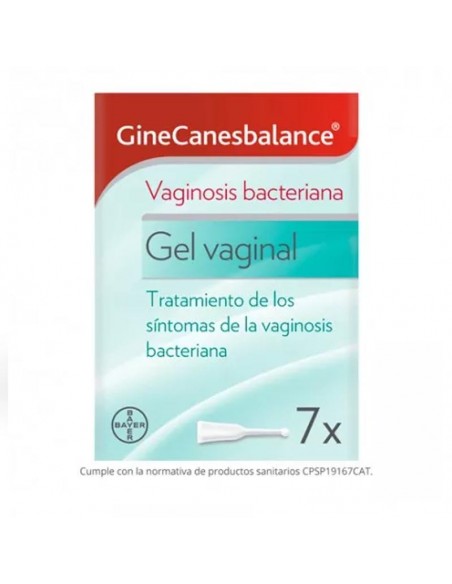 GINECANESBALANCE GEL VAGINAL 7 TUBOS 5 ML VAGINOSIS BACTERIANA REDUCE EL OLOR DESAGRADABLE