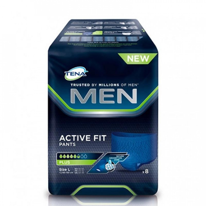 Tena Men Pants Active Fit Absorción Talla Grande 8 Unidades 600ml.