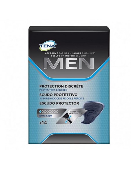Tena Men Escudo Protector Absorcion Extra Light 45Ml 14 Unidades