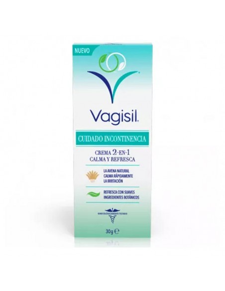 VAGISIL CUIDADO INCONTINENCIA CREMA 2 EN 1 1 ENVASE 30 G