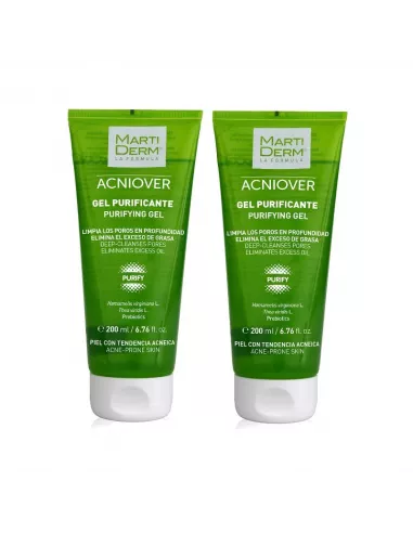 Martiderm Acniover Gel Purificante 2X200Ml