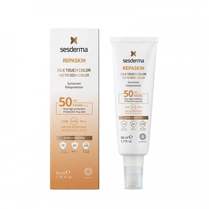 Repaskin Fotoprotector SPF50 Tacto Seda 50ml.