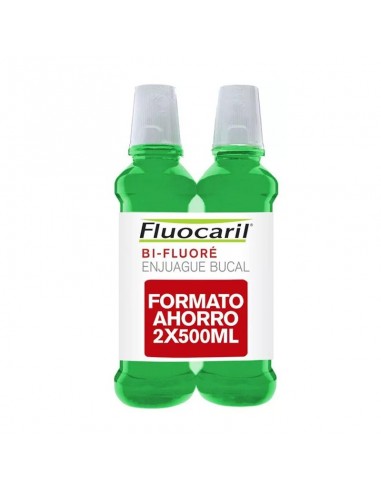 Fluocaril Bi-Fluore Colutorio 250 Con Alcohol Formato Ahorro 2X500ml