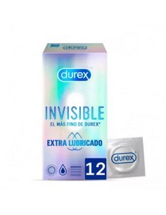 DUREX INVISIBLE EXTRAFINO 12 PRESERVATIVOS EXTRA LUBRICADOS
