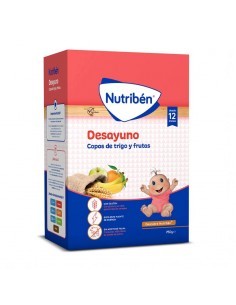 Nutriben Papilla Desayuno Copos De Trigo Y Fruta A Partir...