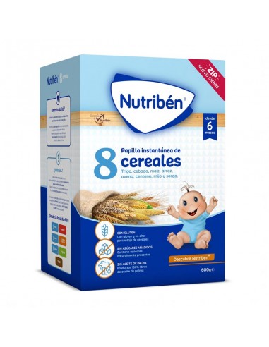 Nutriben Papilla 600g 8 Cereales Formato Ahorro a partir de 6 Meses