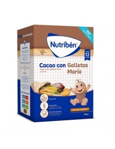 NUTRIBEN PAPILLA 500G CACAO CON GALLETAS MARIA FORMATO...