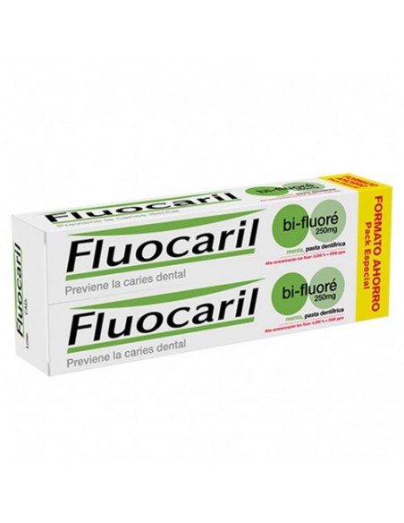 FLUOCARIL PASTA 250 ML DUPLO 2X125 ML, GRATIS 20% PREVIENE LA CARIES DENTAL ALTA CONCENTRACION FLUOR