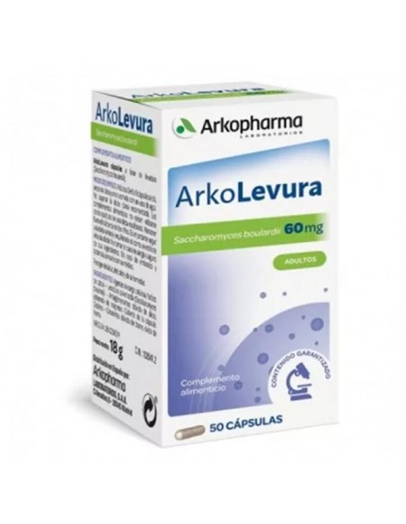 Arkocaps Levura 50 Cápsulas Saccharomyces Boulardii, Equilibrio De La Flora Intestinal