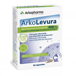 Arko-Levura Saccharomyces Boulardii 250mg 10 Cápsulas.