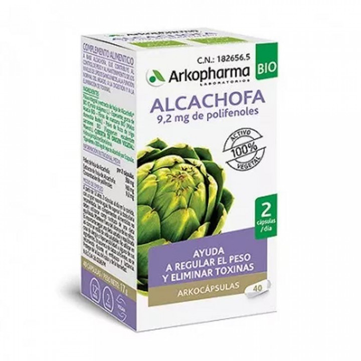 Arkomega Alcachofa Bio 40 Cápsulas - Parafarmacia Cartagena 24h