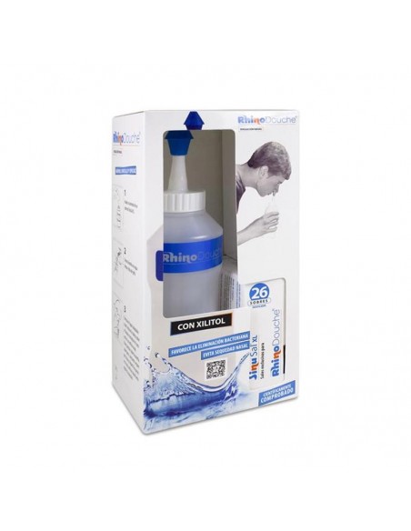 IRRIGADOR NASAL RHINODOUCHE PACK + SINUSAL XL 500 ML + 26 SOBRES MEZCLA DE SALES 5 G