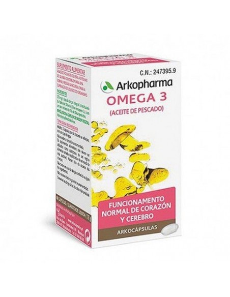 Arkocaps Salmon Aceite 50 Perlas, Rico En Omega 3 , Complemento Rico En Acidos Grasos Esenciales