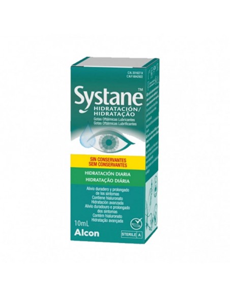 Systane Hidratacion Gotas Oftalmicas Lubricantes Sin Conservantes 1 Frasco 10 Ml