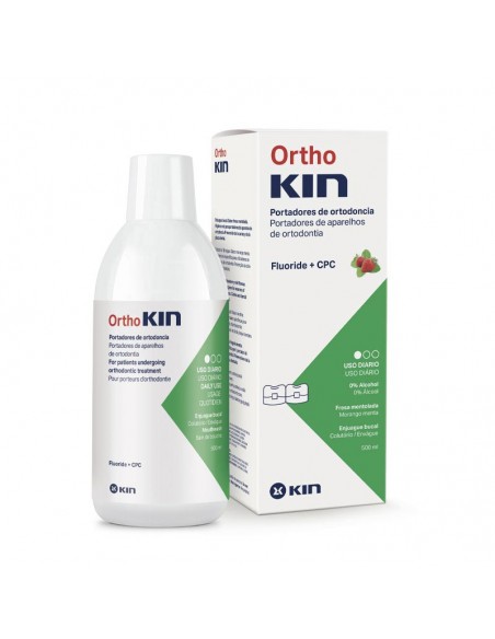 Orthokin Enjuague Bucal 1 Envase 500 Ml Sabor Fresa Mentolada