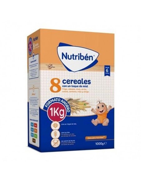 NUTRIBEN 8 CEREALES Y MIEL 1 ENVASE 1000 G
