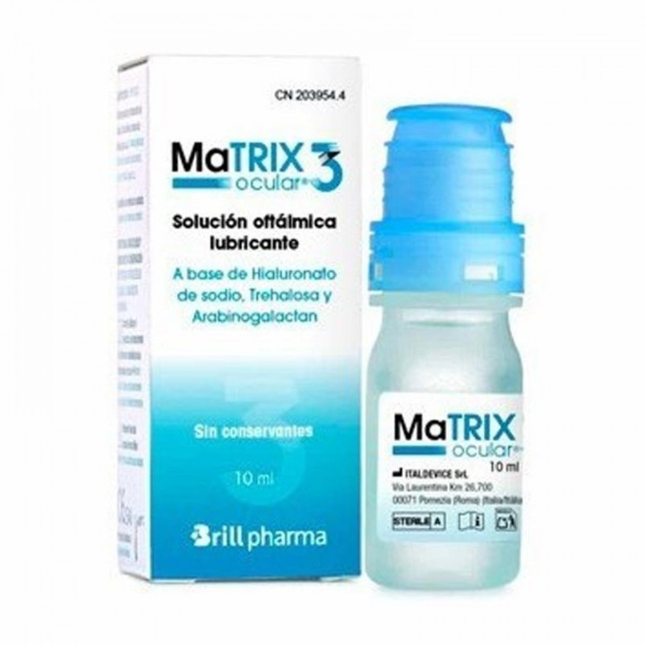 MATRIX OCULAR 3 SOLUCION OFTALMICA LUBRICANTE 1 ENVASE 10 ML