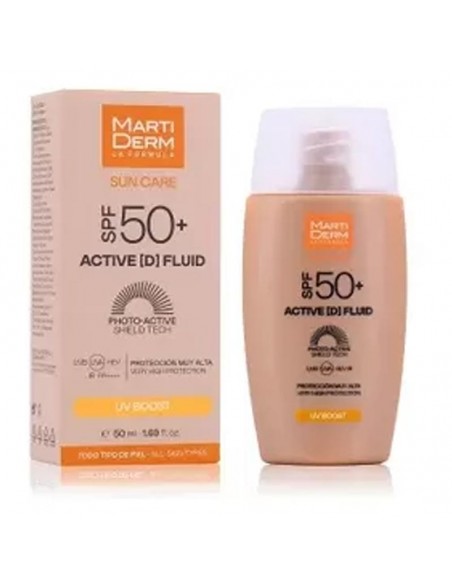 Martiderm Spf 50+ Active (D) Fluid 1 Envase 50 Ml