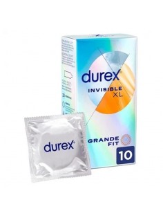 DUREX INVISIBLE XL PRESERVATIVOS 10 UNIDADES