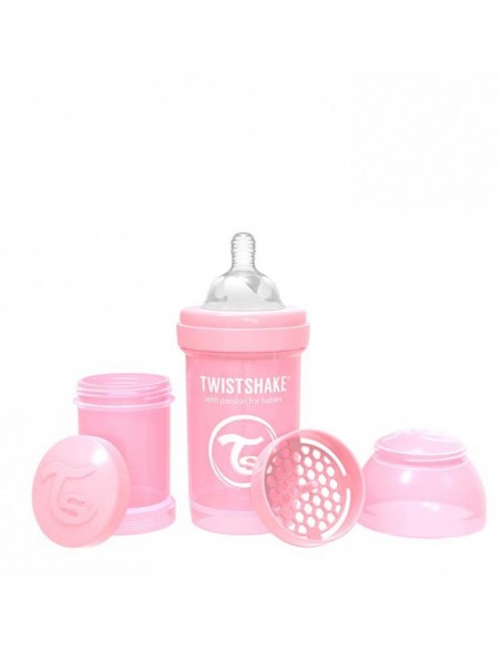 Twistshake Biberon Anticolico 180 Ml Rosa