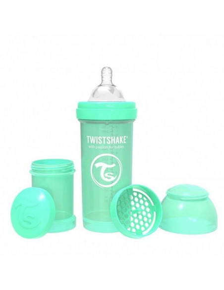 Twistshake Biberon Anticolico 260 Ml Verde