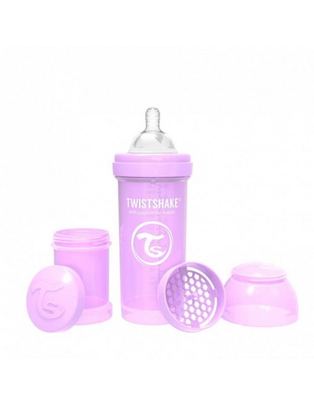 Twistshake Biberon Anticolico 260 Ml Morado