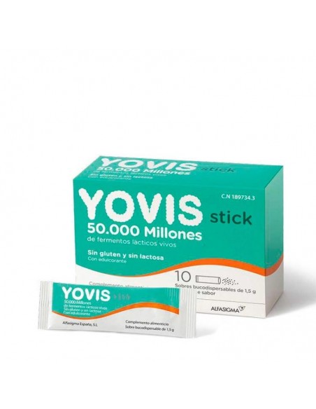 YOVIS 10 STICK SOBRES BUCODISPERSABLES