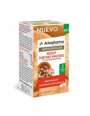 Arkocapsulas Reishi Shiitake Maitake Bio 40...