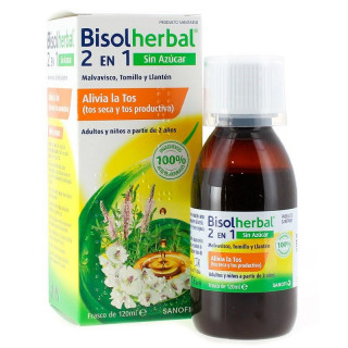 BISOLHERBAL 2 EN 1 MALVAVISCO, TOMILLO Y LLANTEN 120 ML
