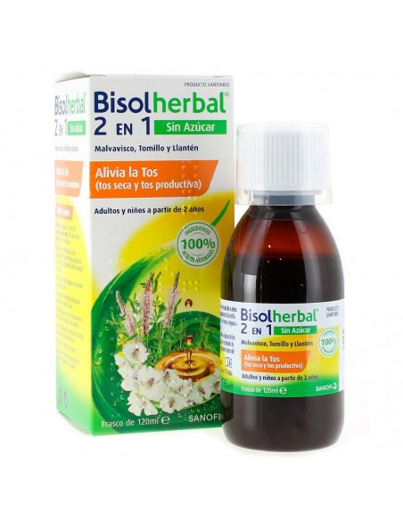 BISOLHERBAL 2 EN 1 MALVAVISCO, TOMILLO Y LLANTEN 120 ML