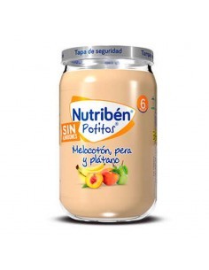 NUTRIBEN POTITO COMIDA 235G MELOCOTON, PERA Y PLATANO