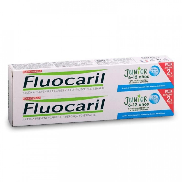 FLUOCARIL JUNIOR GEL BUBBLE 2 X 75 ML